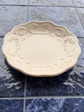 6” Beige California Pantry Decorative Ceramic Plate